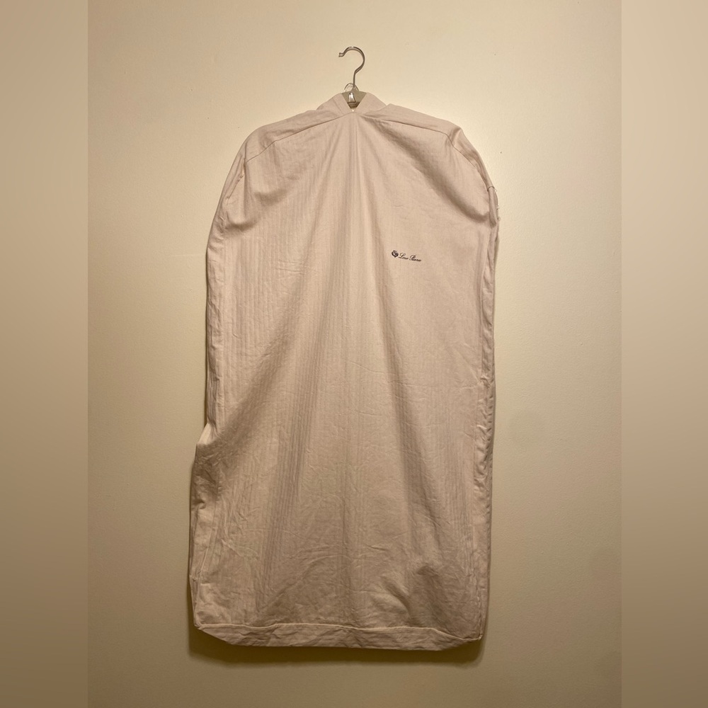 Loro Piana Unisex Garment Bag in Light Cream.